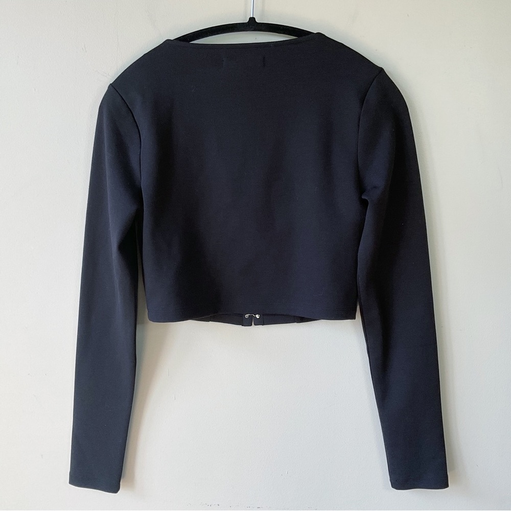 Oak + Fort Long Sleeve Bustier Top Size M NWT - Picture 6 of 11